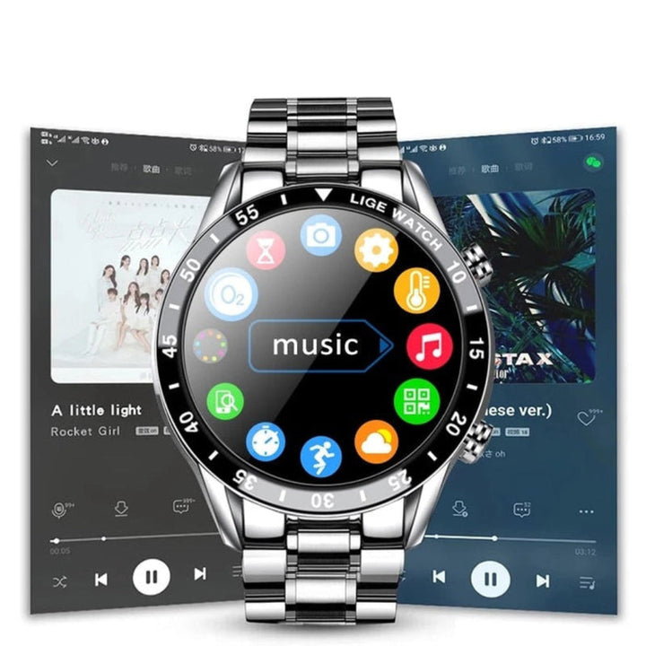 Stainless Steel Smart Watch | AMOLED Display with 4G Connectivity