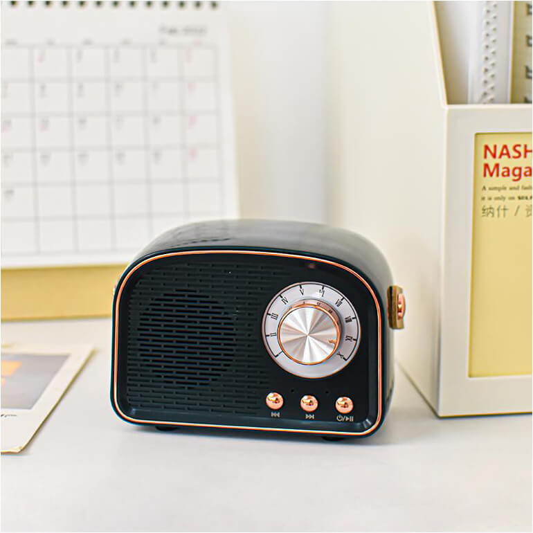 Retro Bluetooth Speaker | Vintage Radio Design with Handle