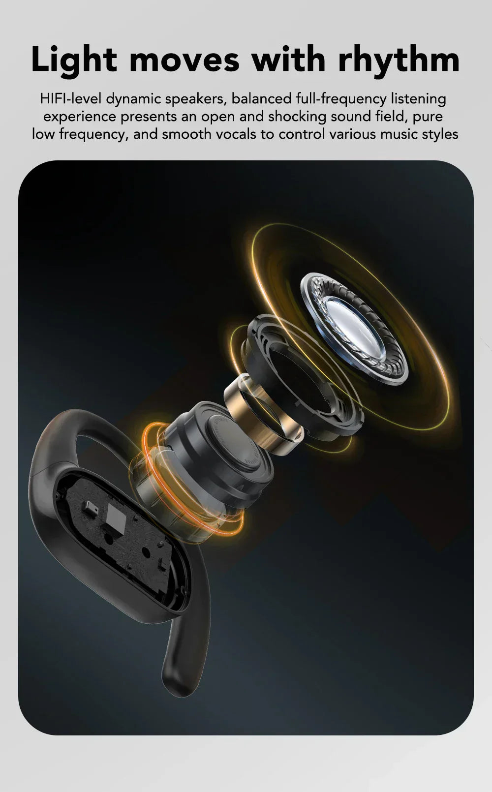 Wireless Earbuds | Dynamic Light Flow Charging Case